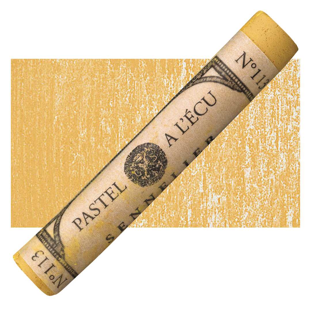 Open in modal - Sennelier Soft Pastel - Yellow Ochre 113 pastel and swatch