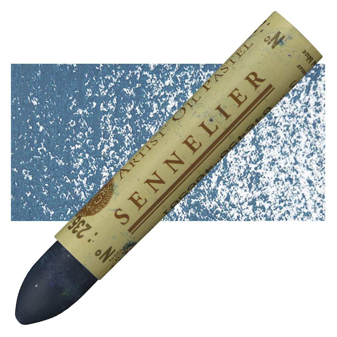 Open in modal - Sennelier Oil Pastel - Charcoal Blue oil pastel and swatch