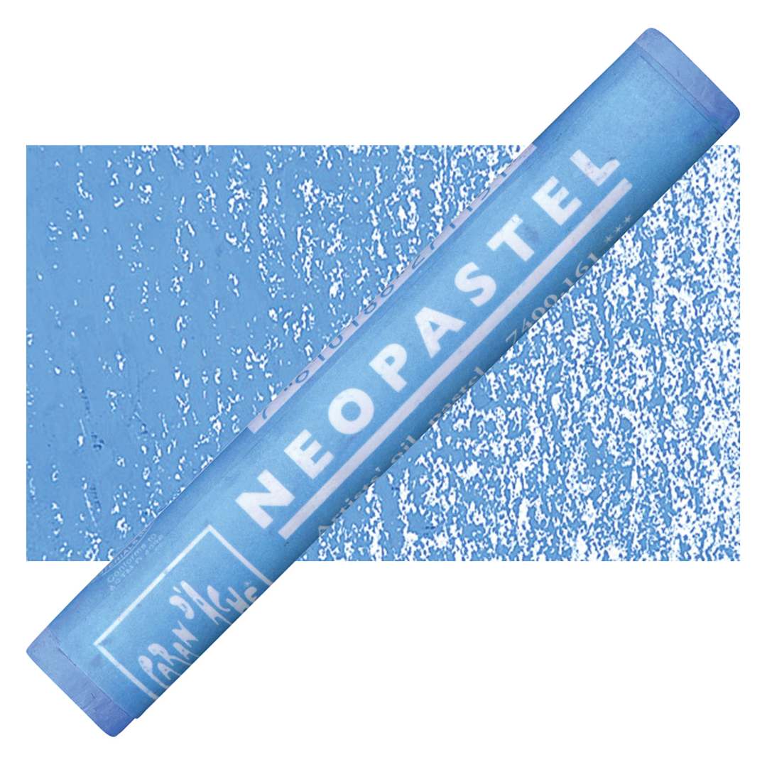 Open in modal - Caran d'Ache Neopastel - Light Blue pastel and swatch