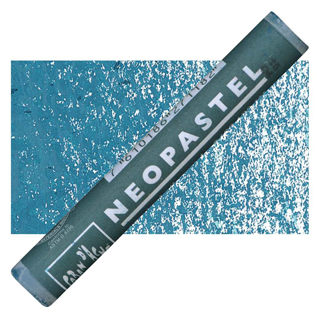 Open in modal - Caran d'Ache Neopastel - Malachite Green pastel and swatch