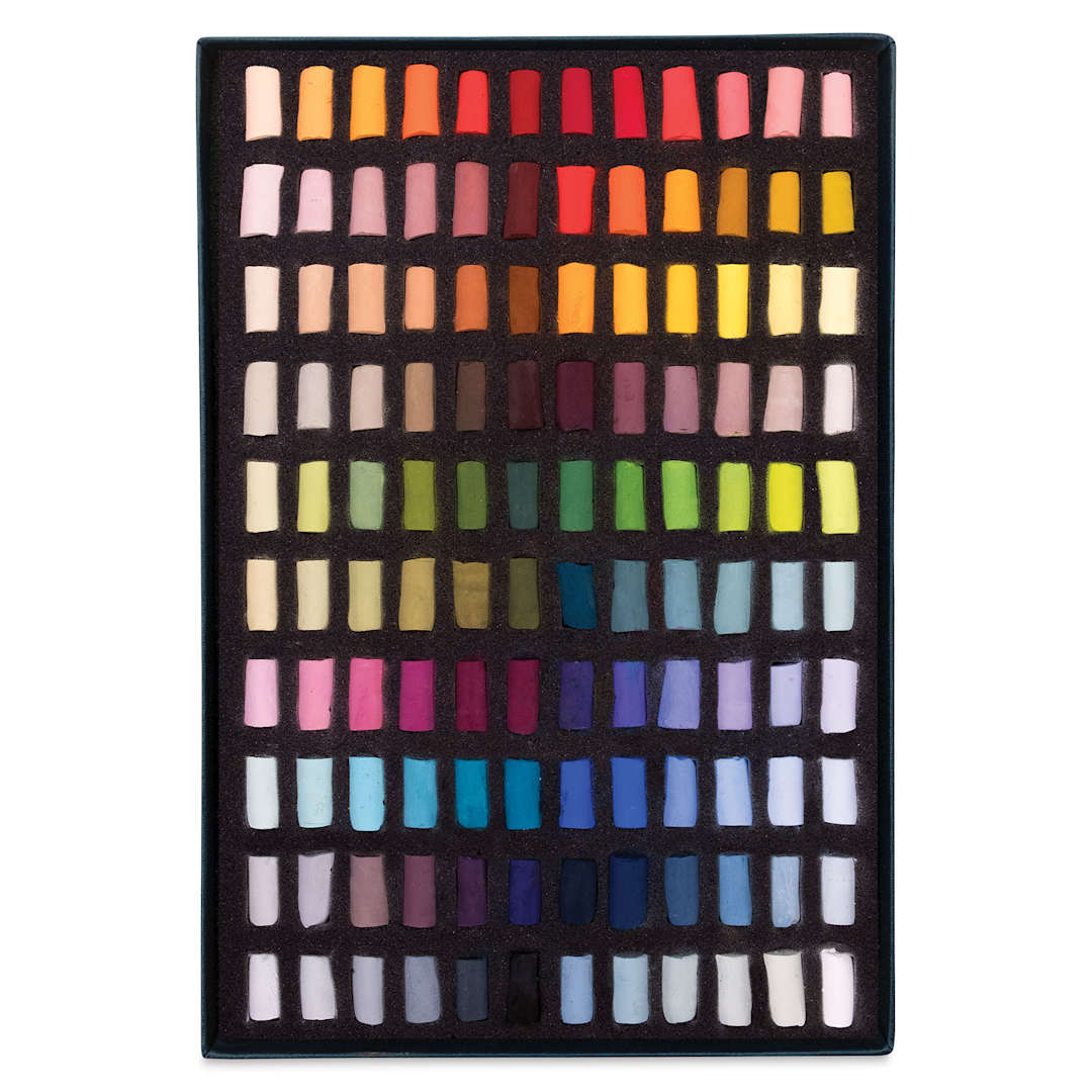 Open in modal - Unison Handmade Pastels - Assorted Colors, Half Stick, Set of 120 (set contents)