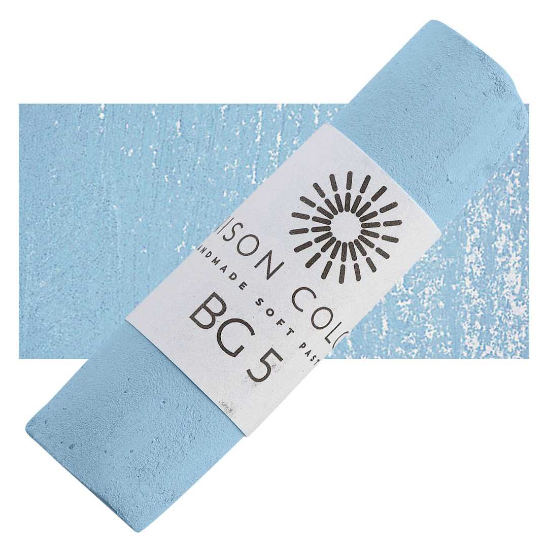 Open in modal - Unison Handmade Pastel - Blue Green 5 pastel and swatch