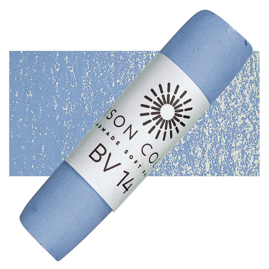 Open in modal - Unison Handmade Pastel - Blue Violet 14 pastel and swatch