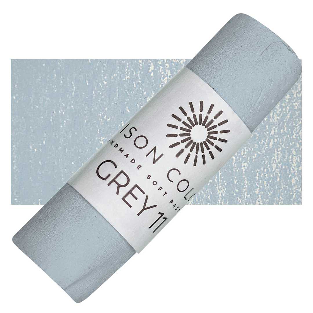 Open in modal - Unison Handmade Pastel - Gray 11 pastel and swatch