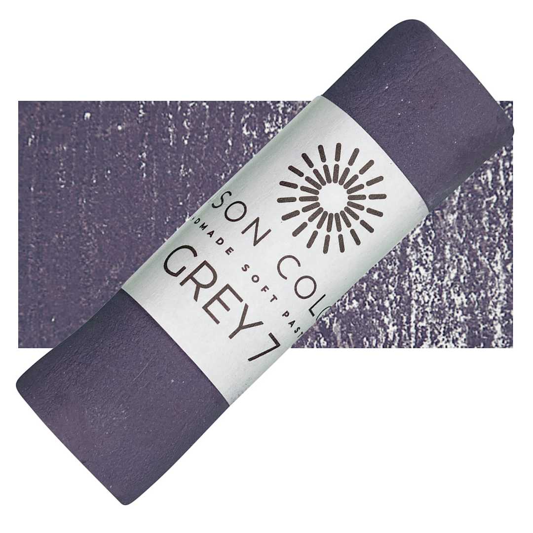 Open in modal - Unison Handmade Pastel - Gray 7 pastel and swatch