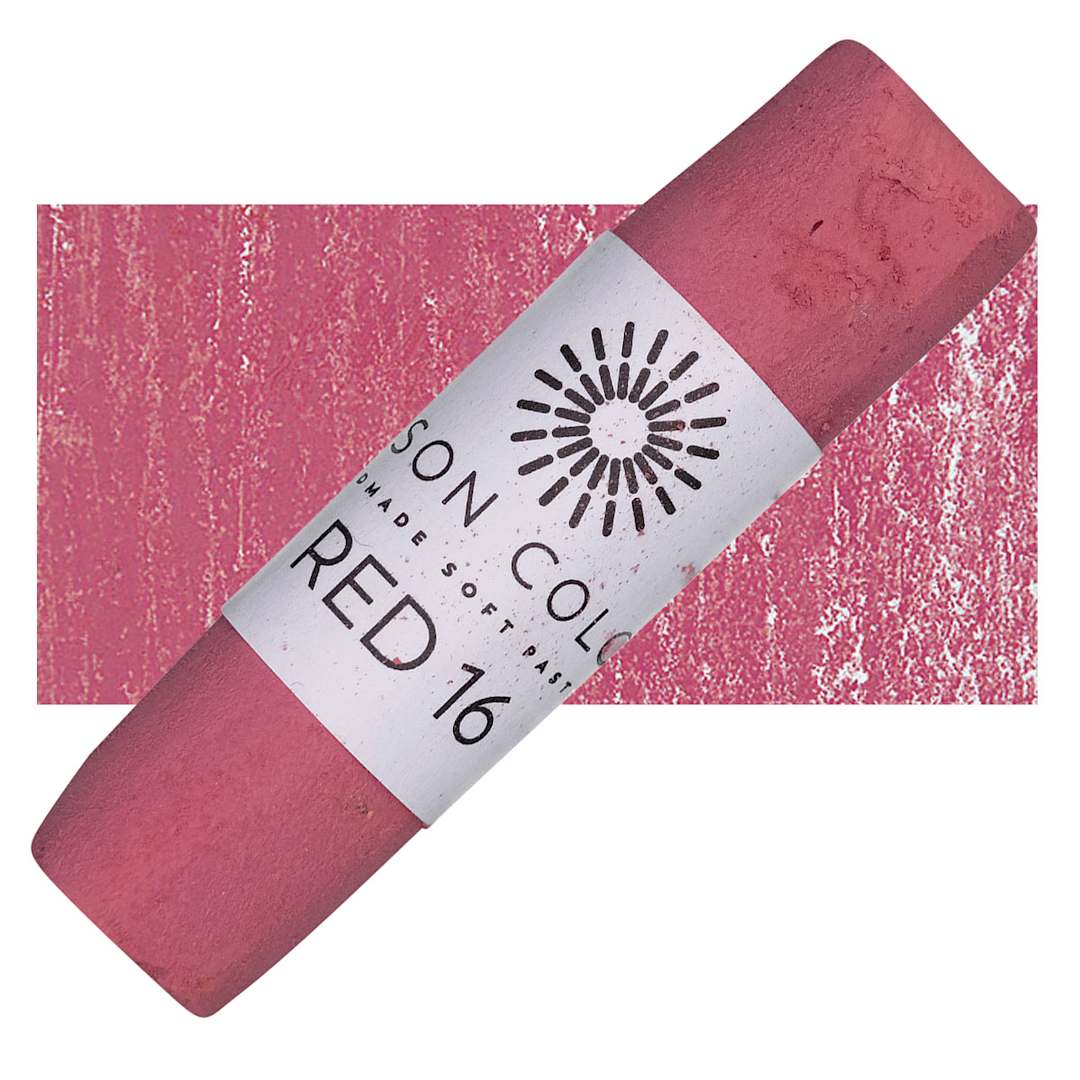 Open in modal - Unison Handmade Pastel - Red 16 pastel and swatch