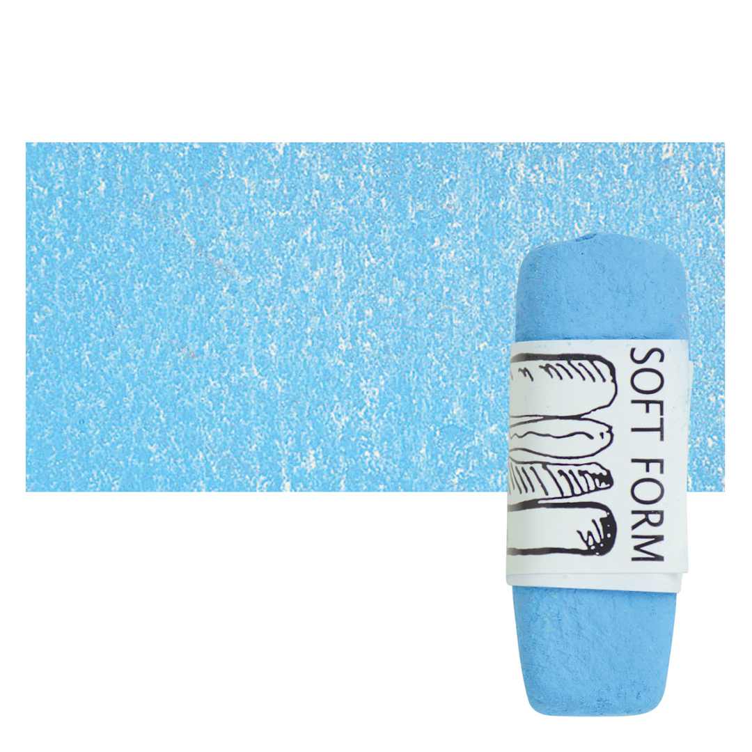Open in modal - Townsend Artists' Soft Form Pastel - Horizon Blue 808 pastel and swatch
