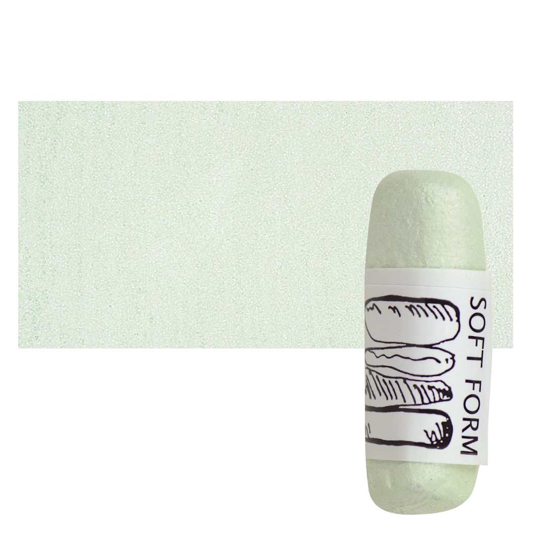 Open in modal - Townsend Artists' Soft Form Pastel - Pearl Green Deep pastel and swatch