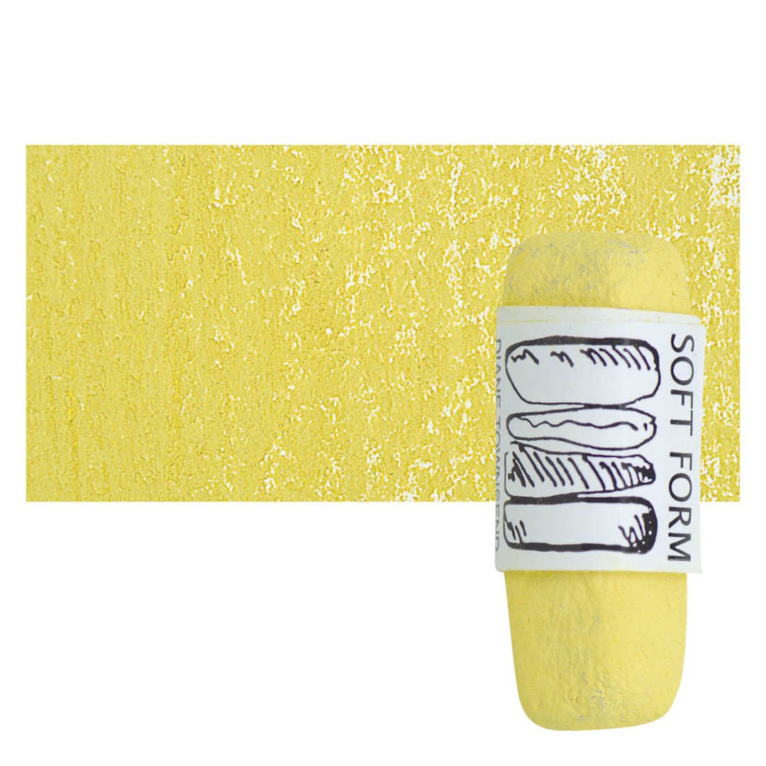 Open in modal - Townsend Artists' Soft Form Pastel - Permanent Green Medium (Light) pastel and swatch