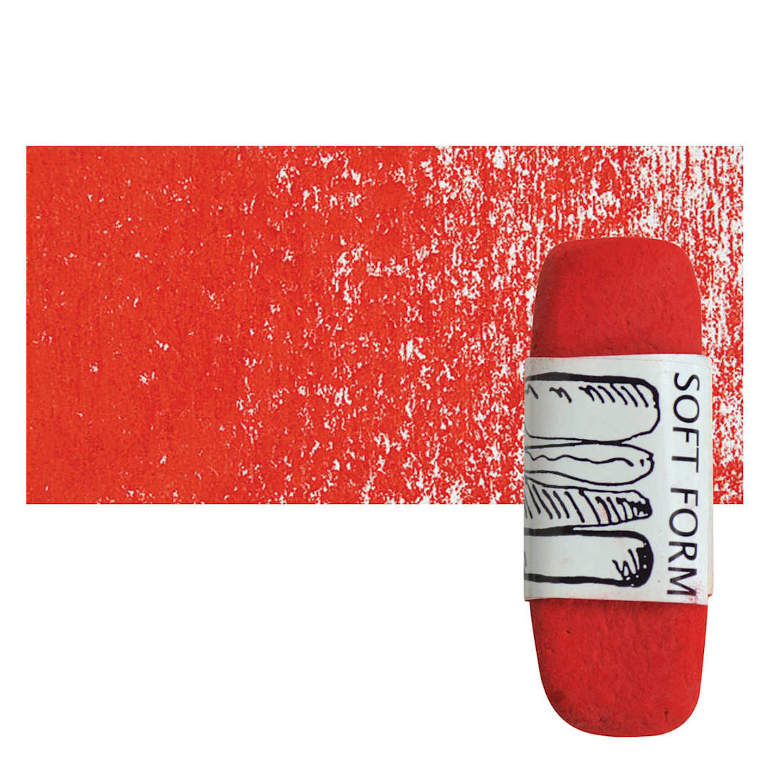 Open in modal - Townsend Artists' Soft Form Pastel - Toluidine Red pastel pastel and swatch