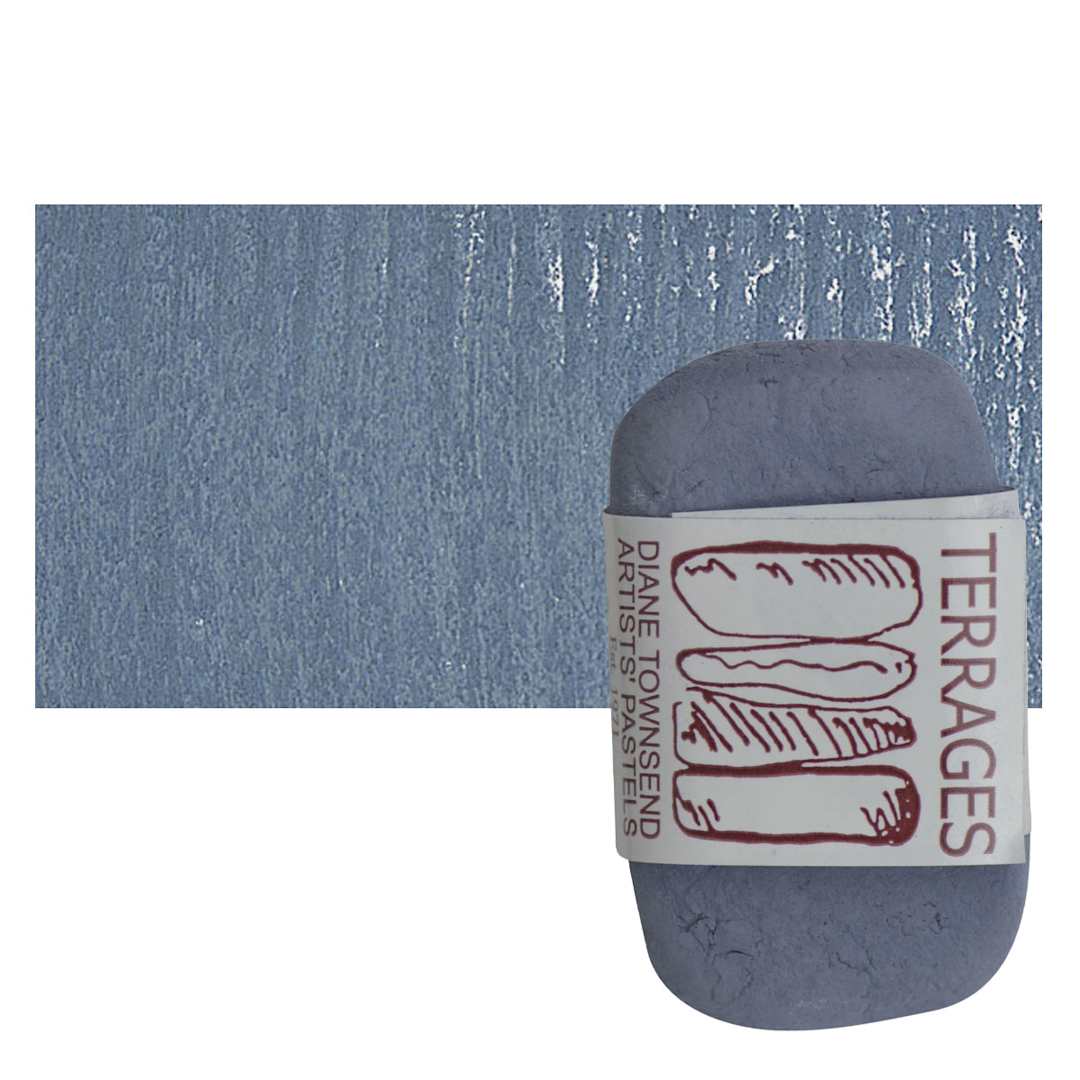Open in modal - Townsend Terrages Pastel - Ultra Blue Black pastel and swatch