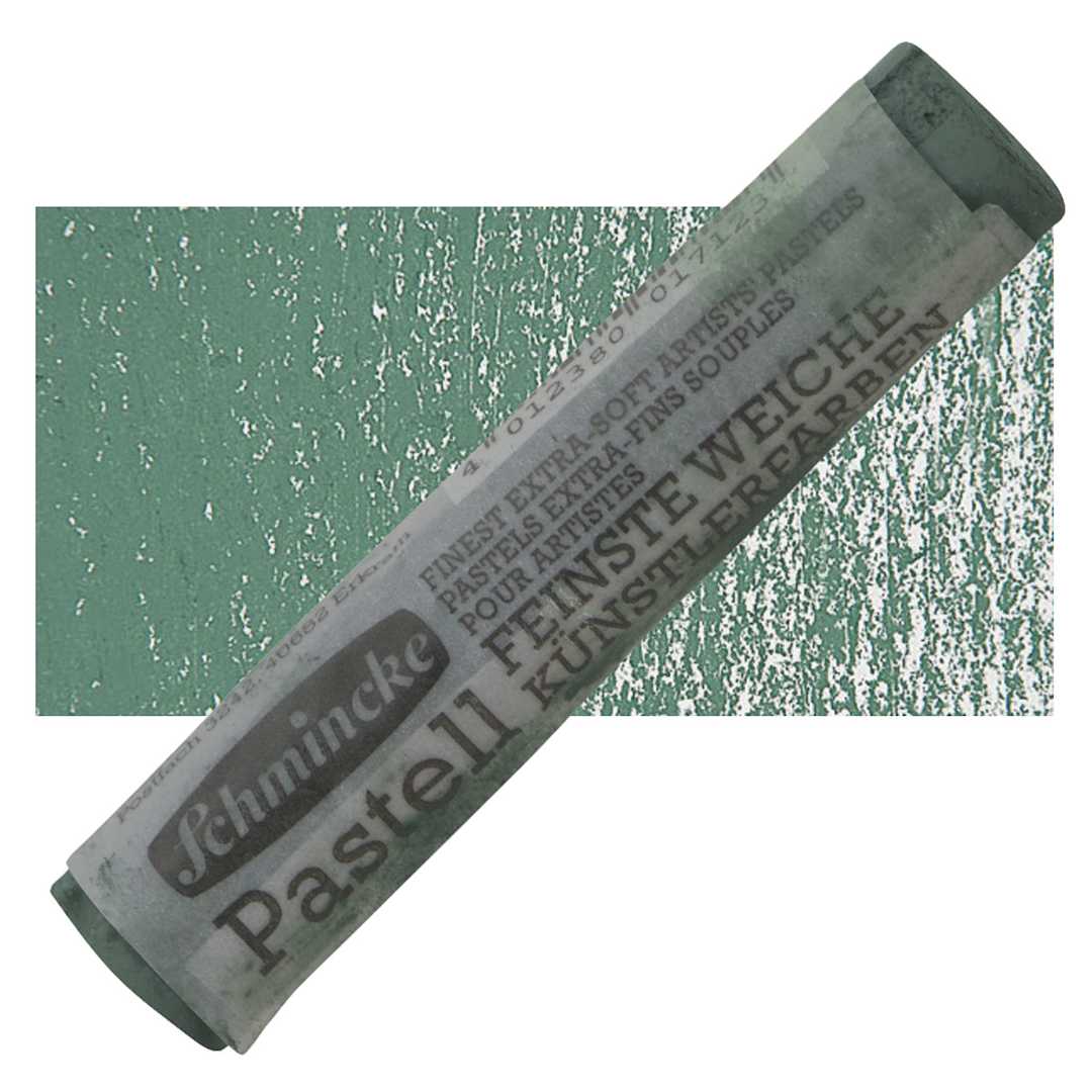 Open in modal - Schmincke Soft Pastel - Cold Green 1 B pastel and swatch