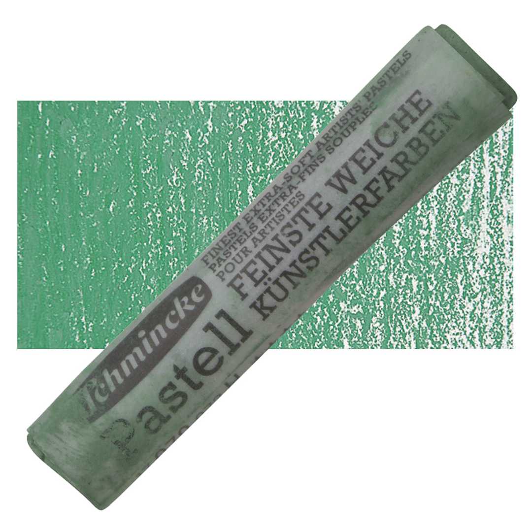 Open in modal - Schmincke Soft Pastel - Leaf Green Deep H pastel and swatch