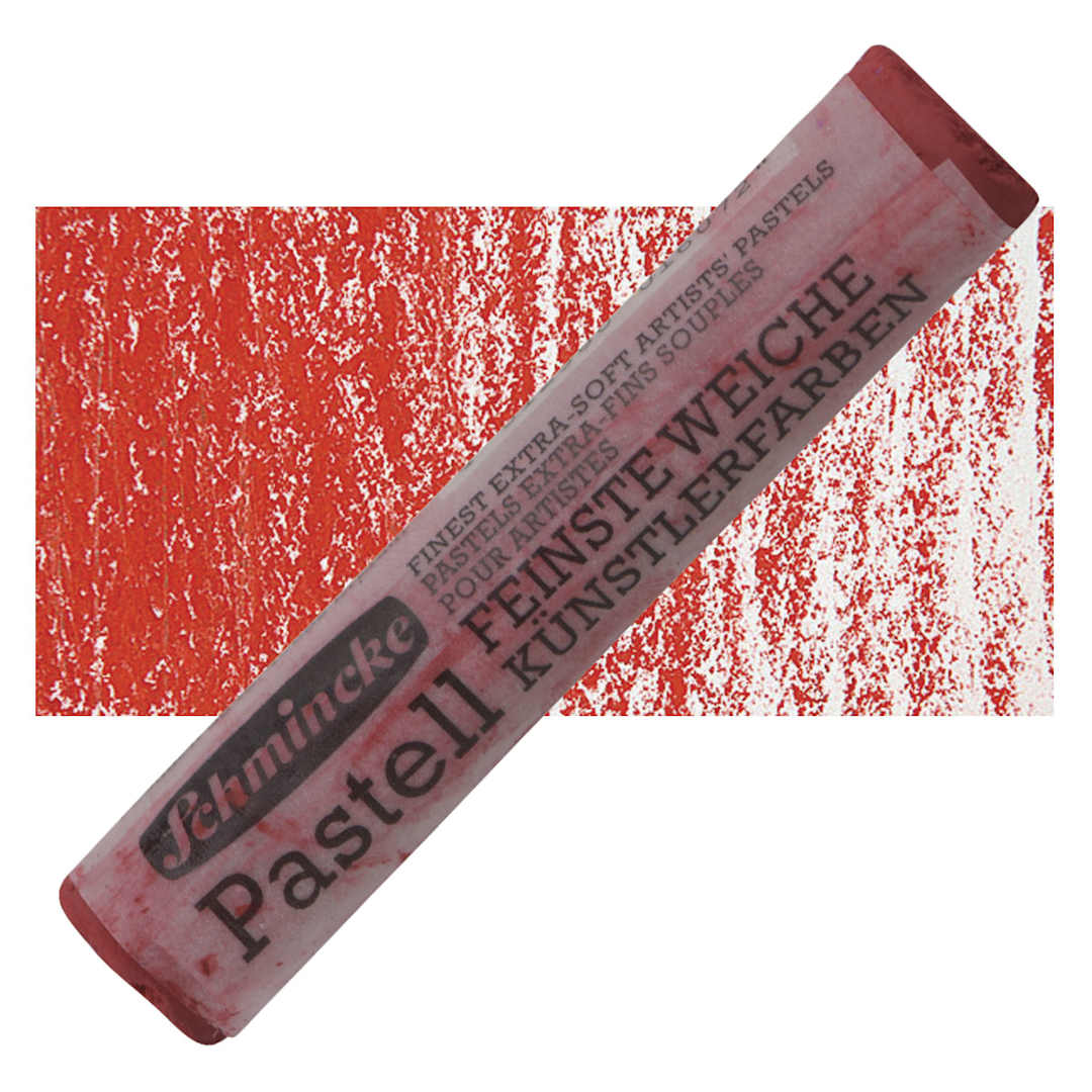 Open in modal - Schmincke Soft Pastel - Permanent Red 3 Deep B pastel and swatch