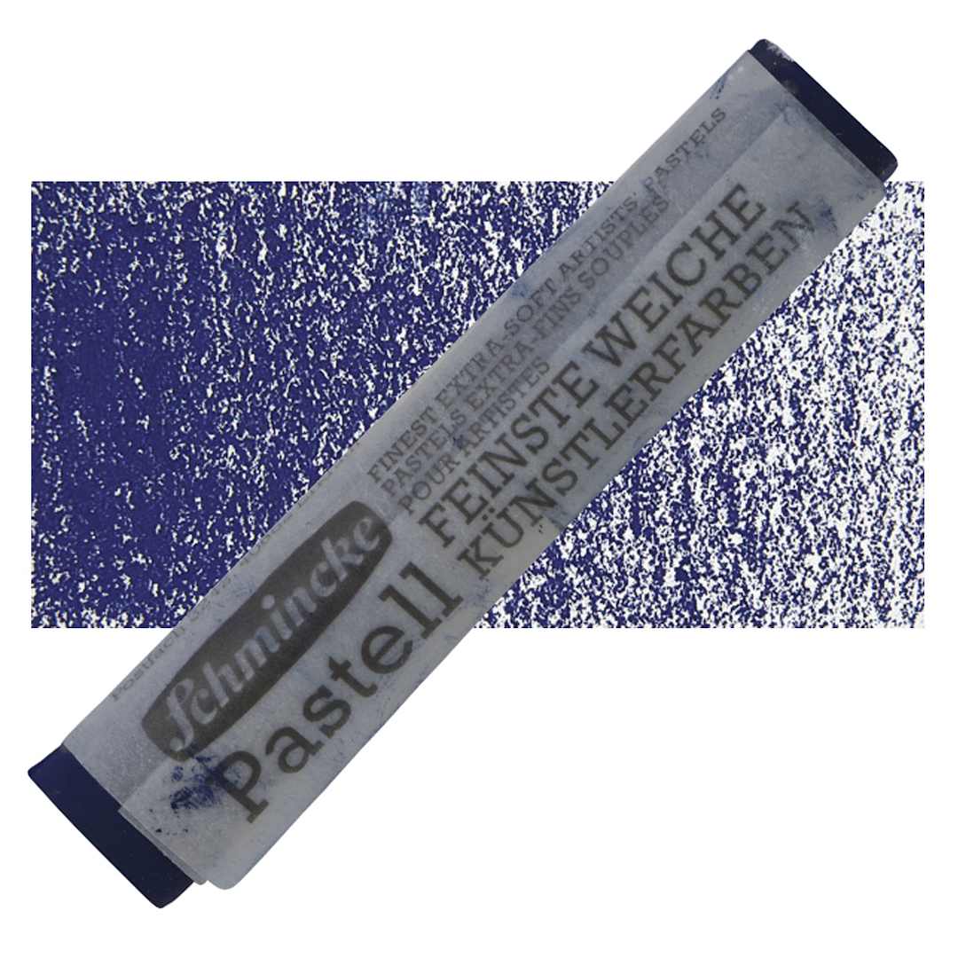 Open in modal - Schmincke Soft Pastel - Prussian Blue B pastel and swatch