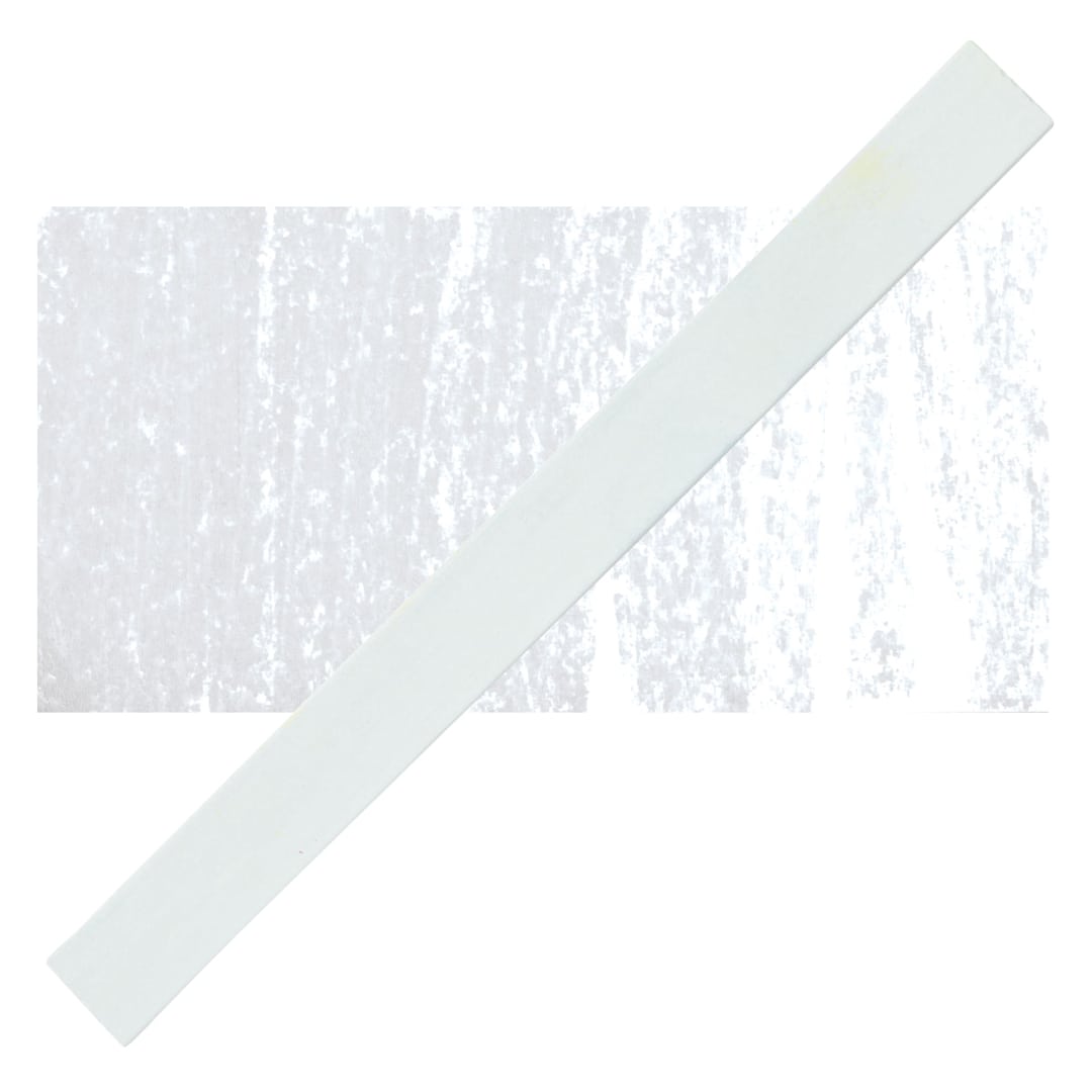 Open in modal - Cretacolor Pastel Carre Hard Pastel - Permanent White pastel and swatch