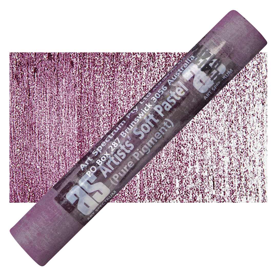 Open in modal - Art Spectrum Artists' Soft Pastel - Flinders Red Violet 517N pastel and swatch
