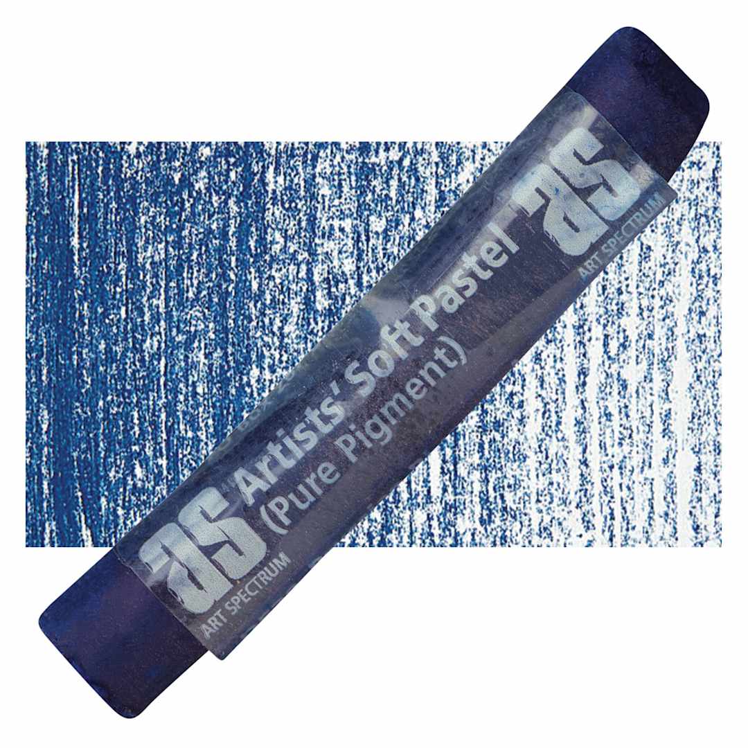 Open in modal - Art Spectrum Artists' Soft Pastel - Prussian Blue 528D pastel and swatch