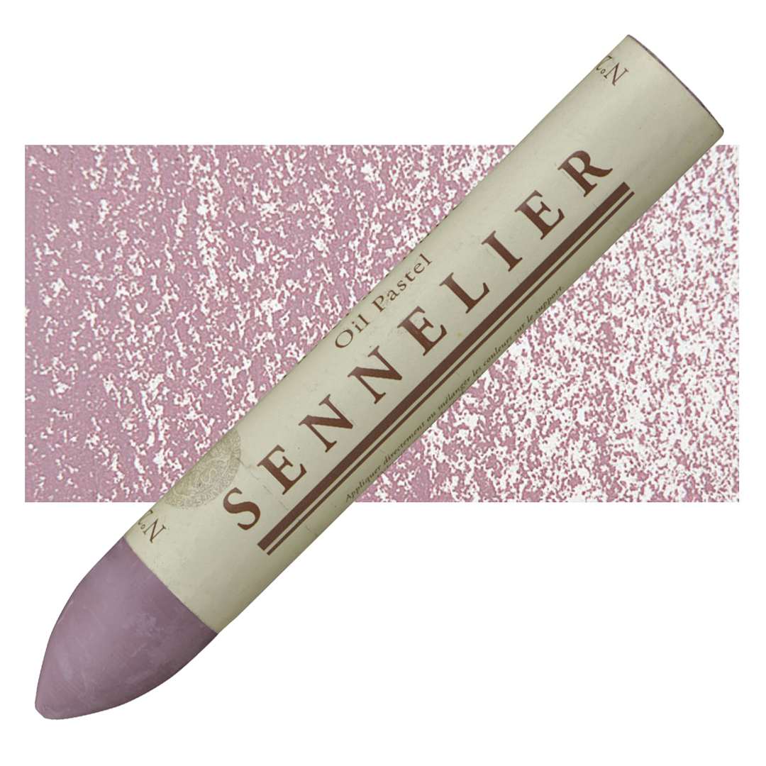 Open in modal - Sennelier Oil Pastel Grand - Violet Ochre oil pastel and swatch
