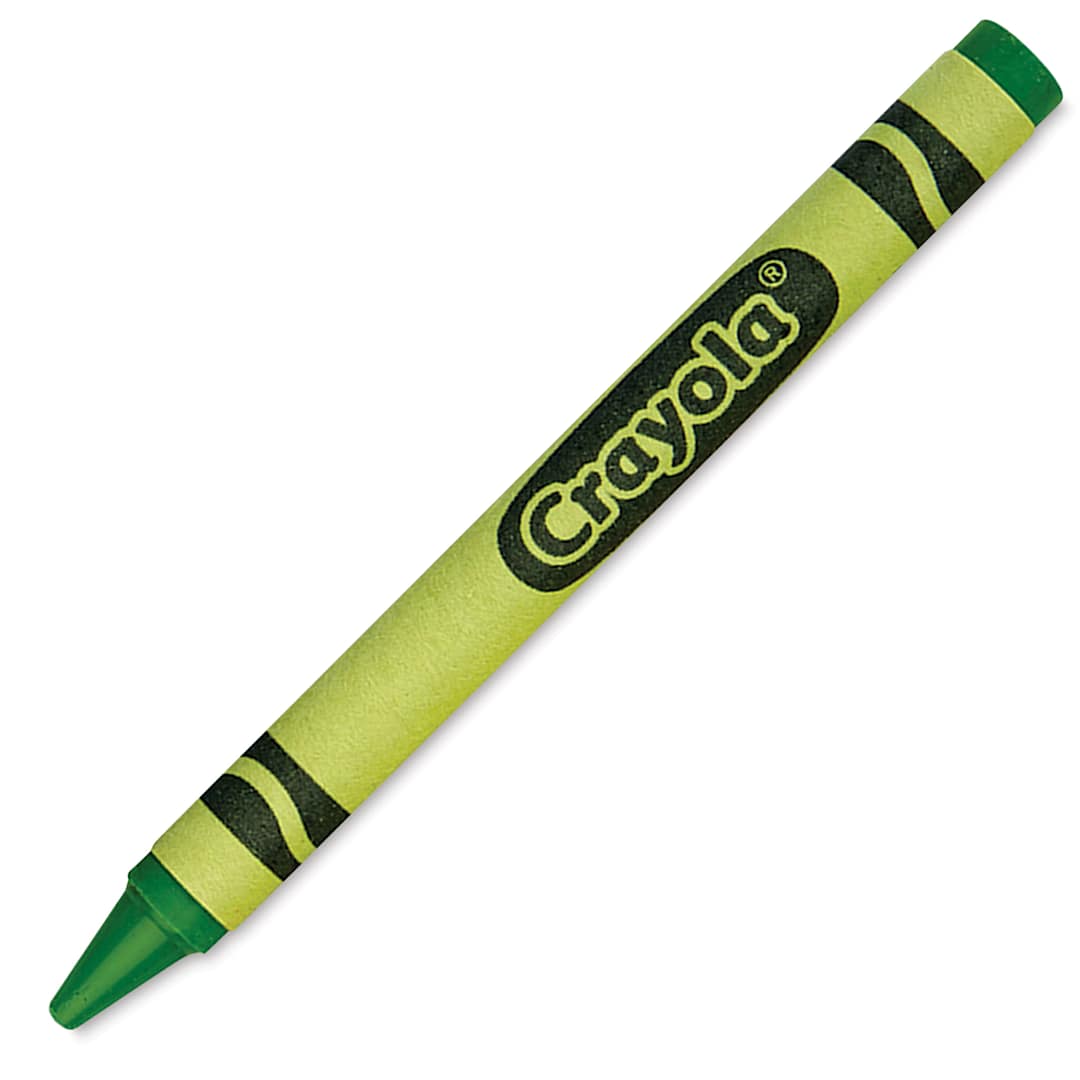 Open in modal - Crayola Crayons - Green, Box of 12, single crayon