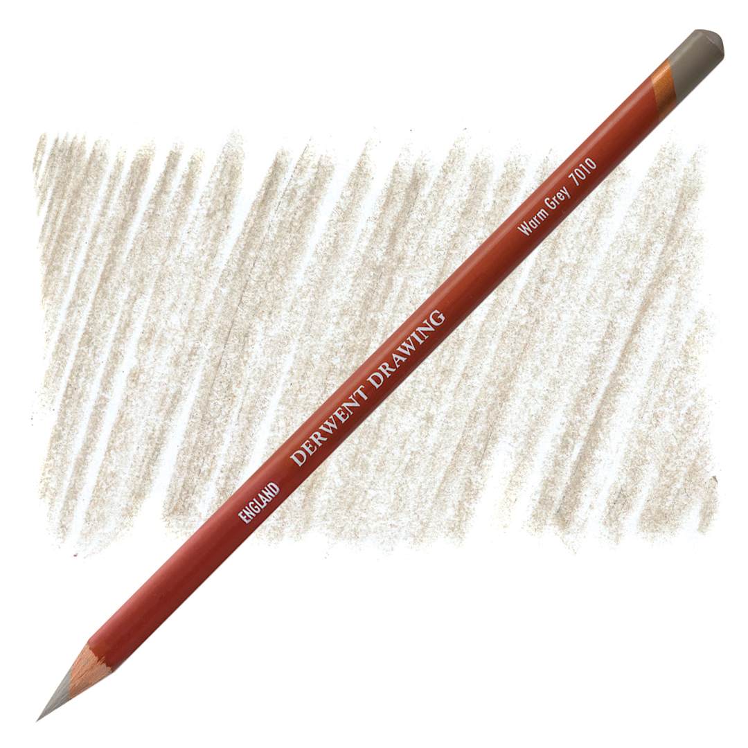 Open in modal - Derwent Drawing Pencil - Warm Gray pencil and swatch