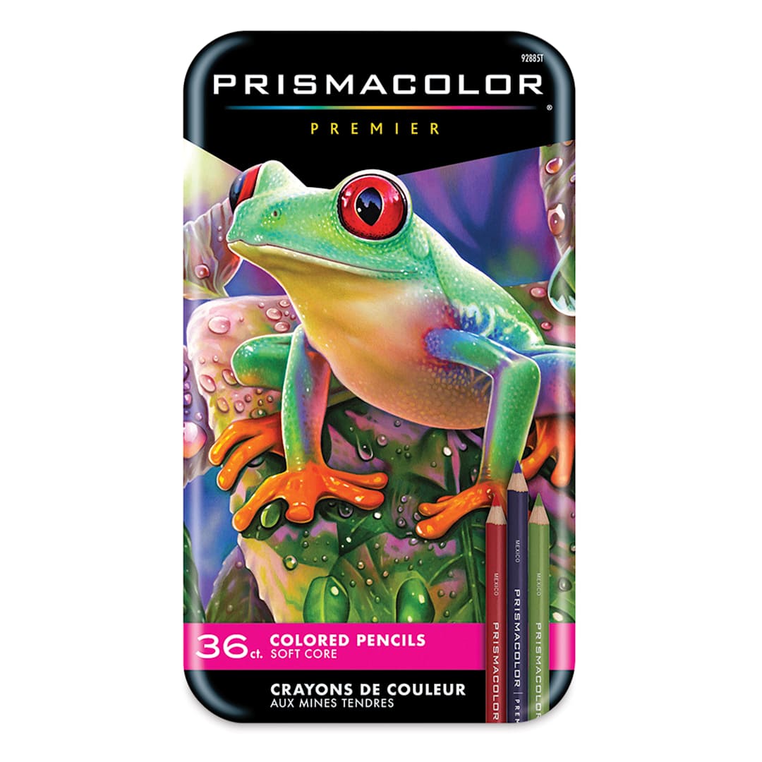 Open in modal - Prismacolor Premier Colored Pencils - Set of 36, Assorted Colors, front of the packaging