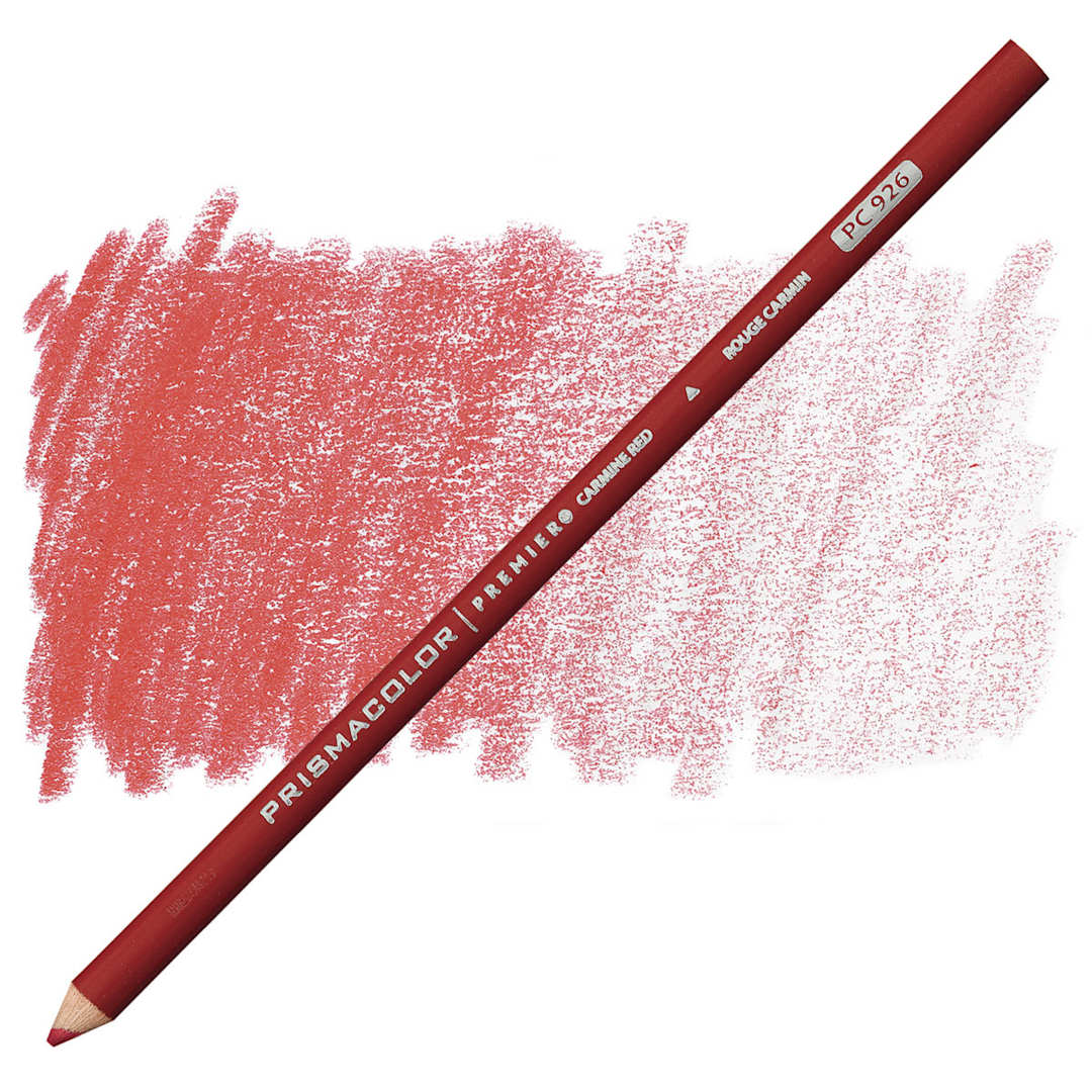 Open in modal - Prismacolor Premier Colored Pencil - Carmine Red pencil and swatch