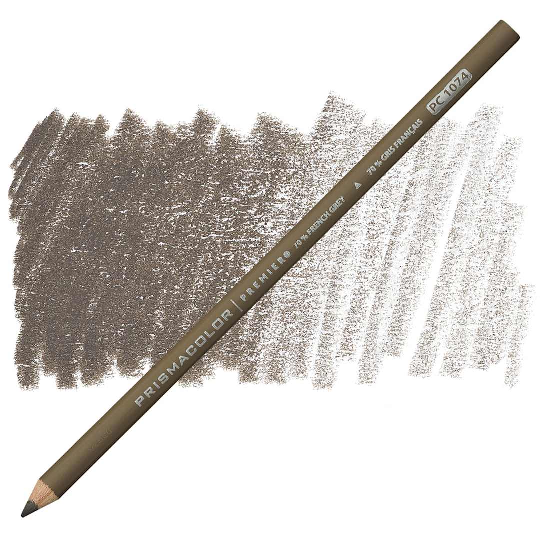 Open in modal - Prismacolor Premier Colored Pencil  - French Gray 70% pencil and swatch