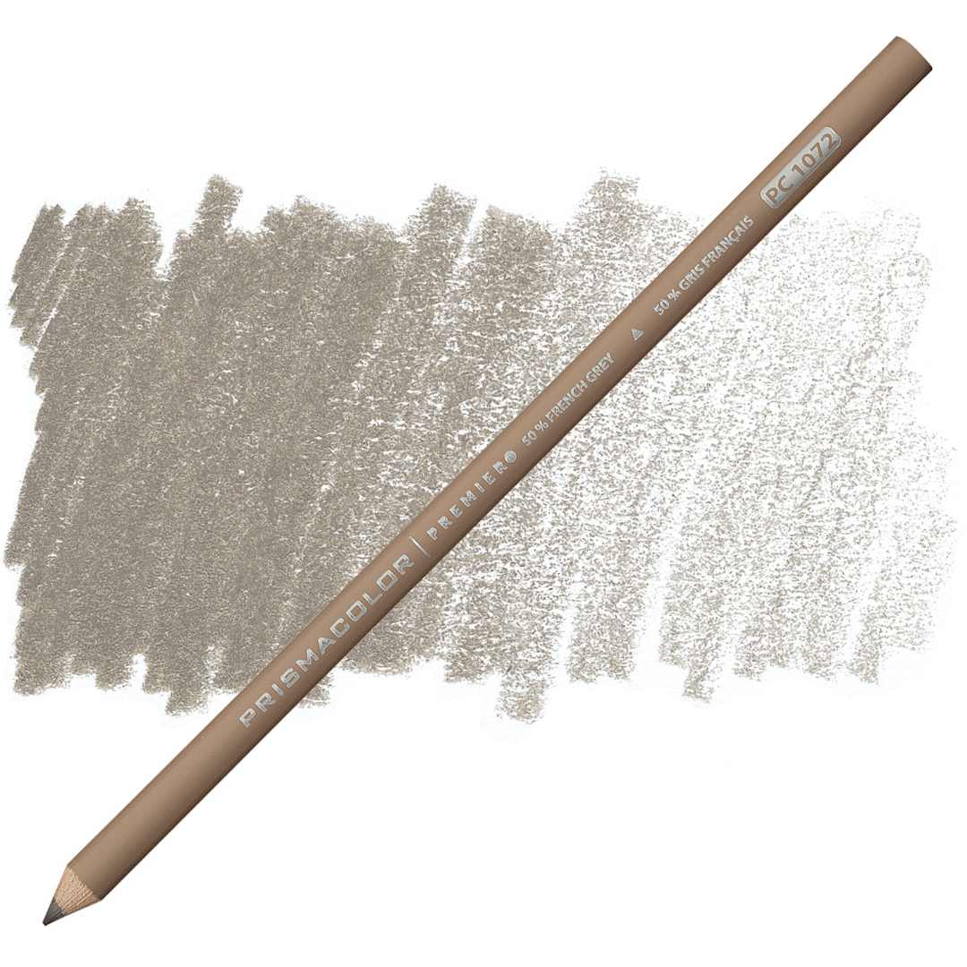 Open in modal - Prismacolor Premier Colored Pencil  - French Grey 50% pencil and swatch