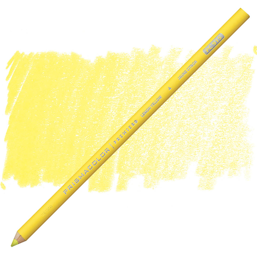 Open in modal - Prismacolor Premier Colored Pencils - Lemon Yellow pencil and swatch