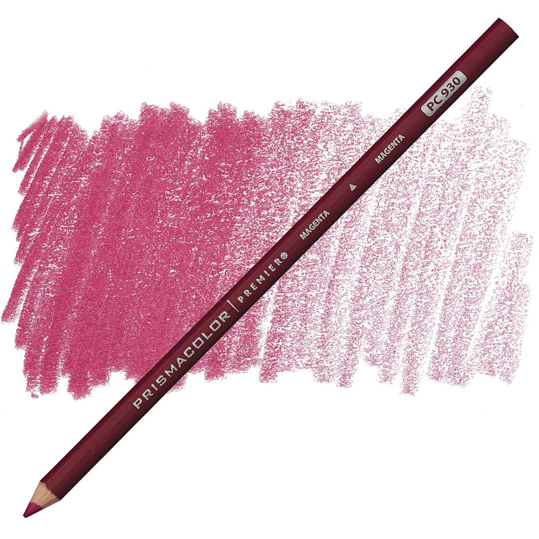 Open in modal - Prismacolor Premier Colored Pencil - Magenta pencil and swatch