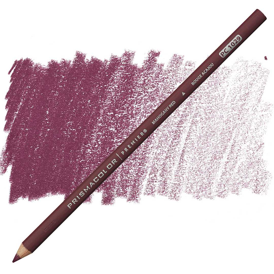 Open in modal - Prismacolor Premier Colored Pencil  - Mahogany Red pencil and swatch