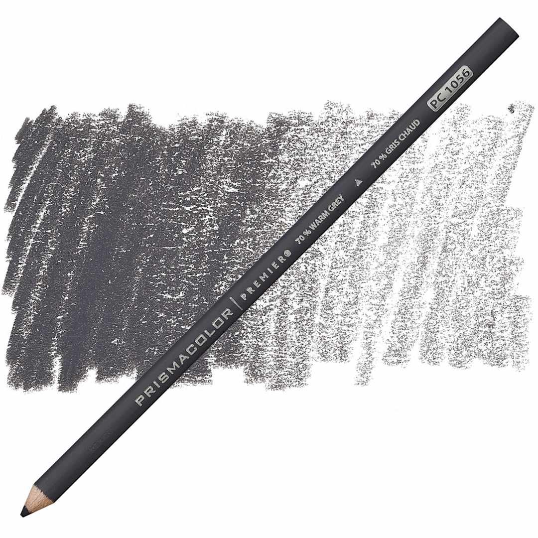 Open in modal - Prismacolor Premier Colored Pencil  - Warm Grey 70% pencil and swatch