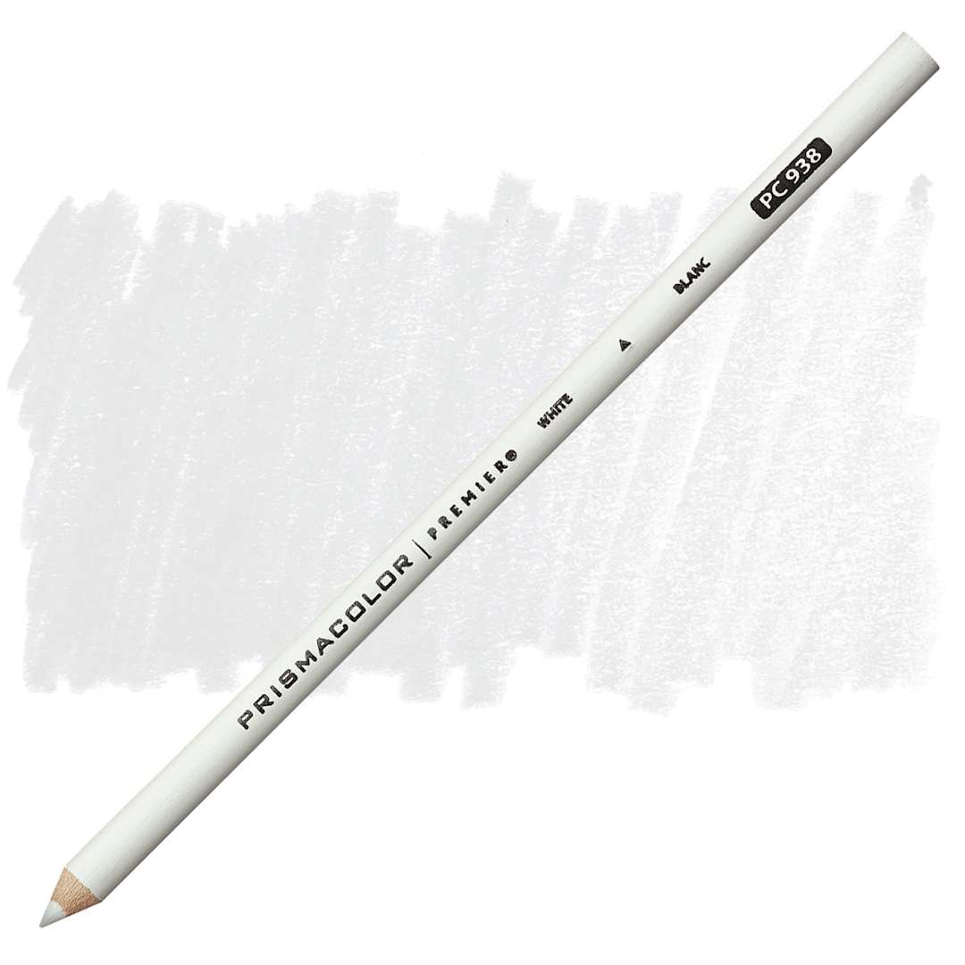 Open in modal - Prismacolor Premier Colored Pencil - White pencil and swatch