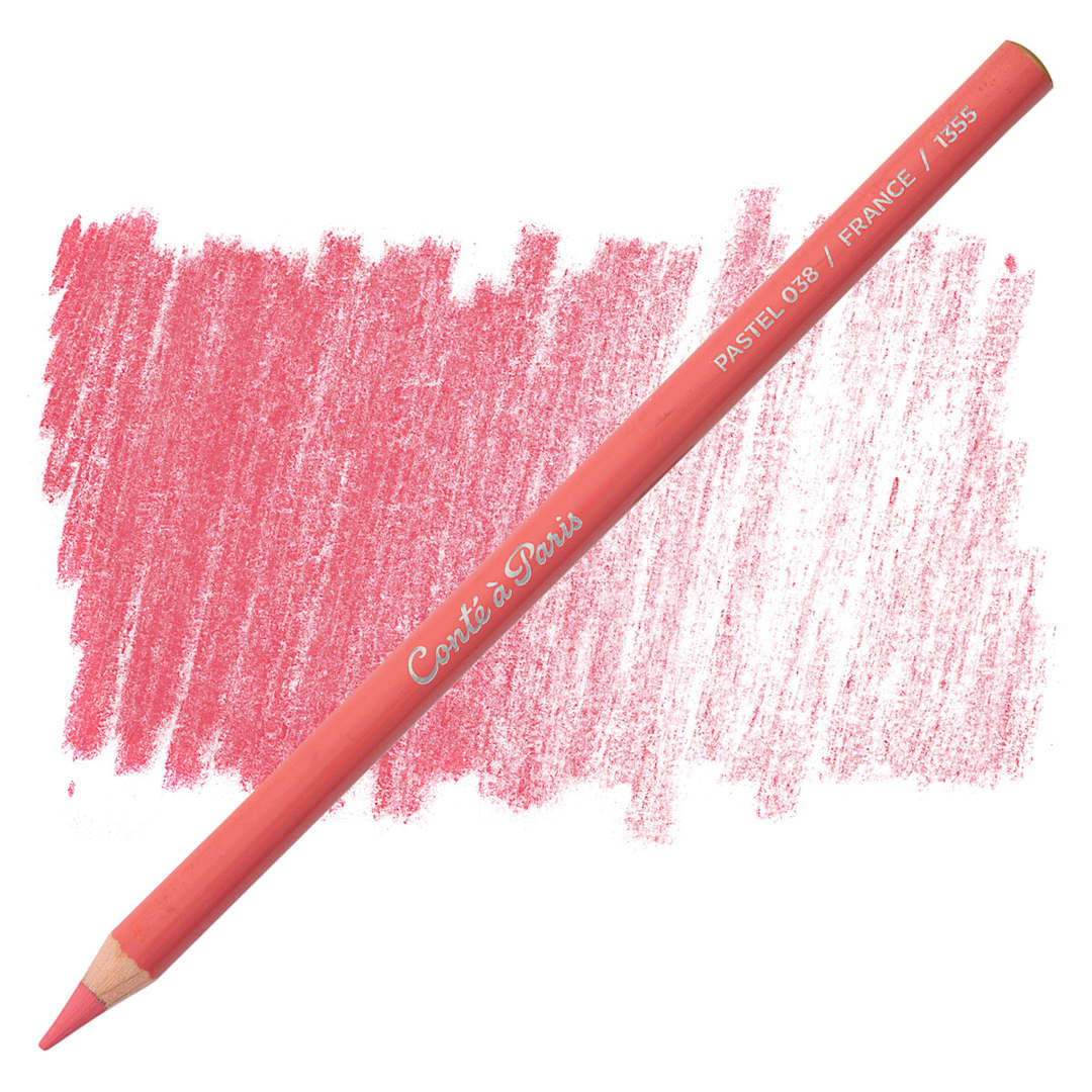 Open in modal - Conté à Paris Pastel Pencil - Madder pencil and swatch