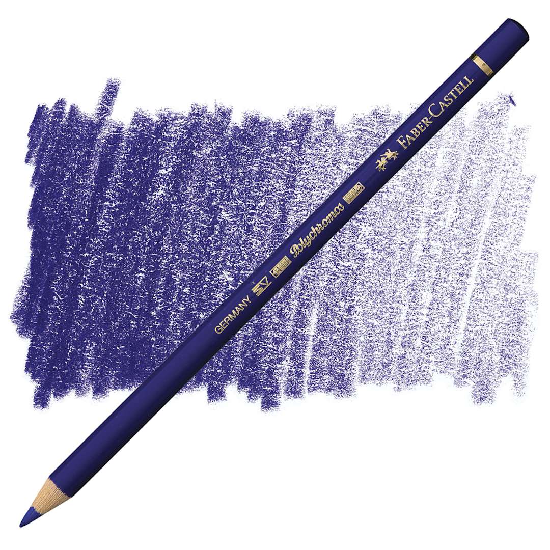 Open in modal - Faber-Castell Polychromos Pencil - Delft Blue pencil and swatch