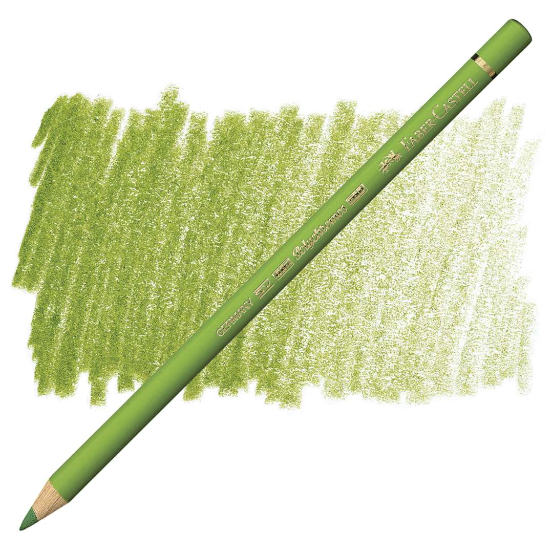Open in modal - Faber-Castell Polychromos Pencil - Earth Green Yellowish pencil and swatch