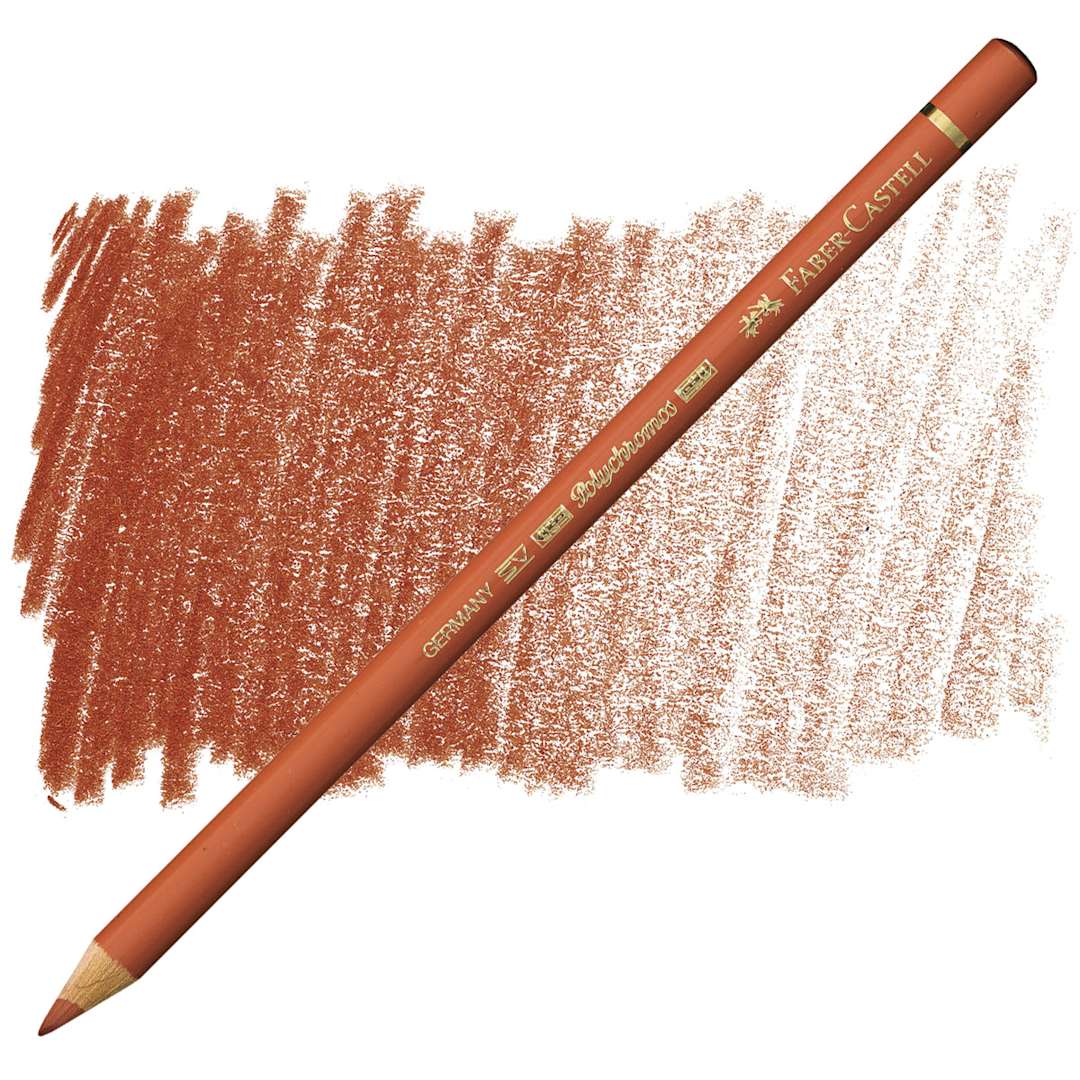 Open in modal - Faber-Castell Polychromos Pencil - Sanguine pencil and swatch