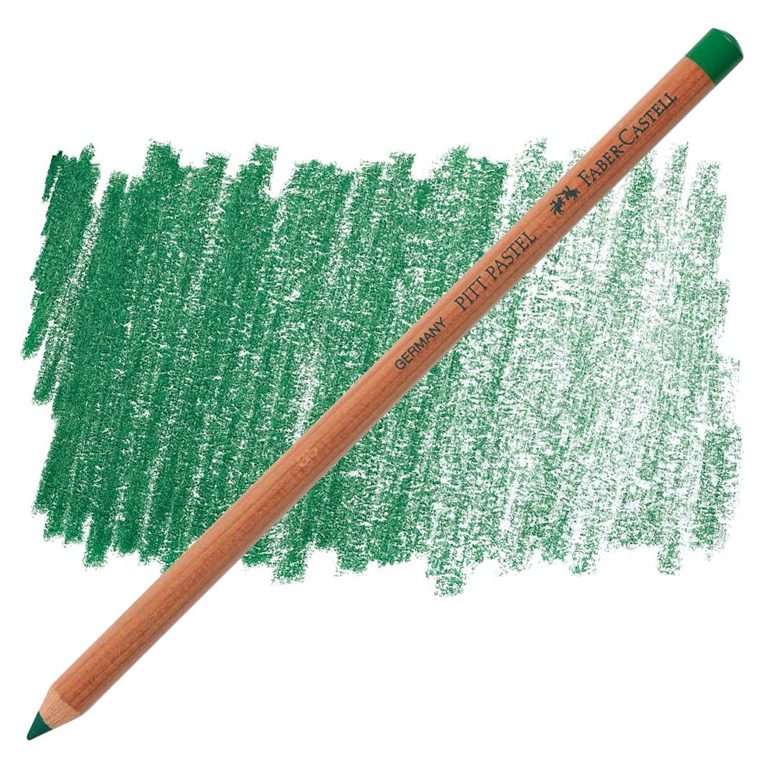 Open in modal - Faber-Castell Pitt Pastel Pencil - Pine Green pencil and swatch