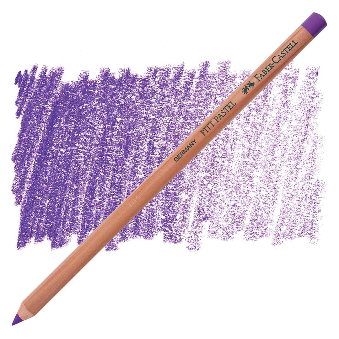 Open in modal - Faber-Castell Pitt Pastel Pencil - Violet pencil and swatch