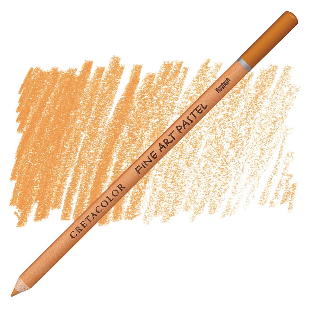 Open in modal - Cretacolor Fine Art Pastel Pencil - Dark Ochre pencil and swatch