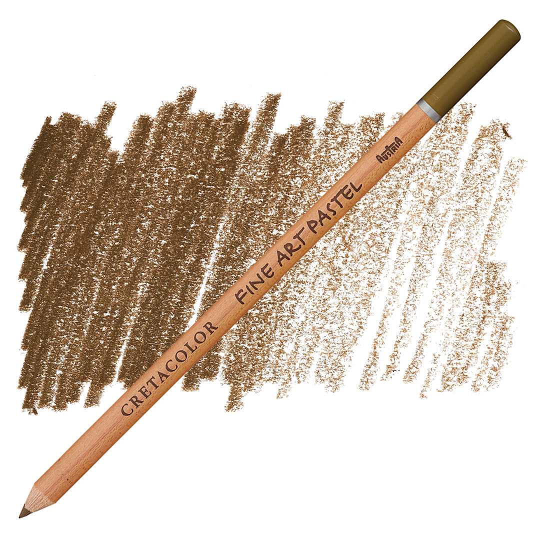 Open in modal - Cretacolor Fine Art Pastel Pencil - Light Sepia pencil and swatch
