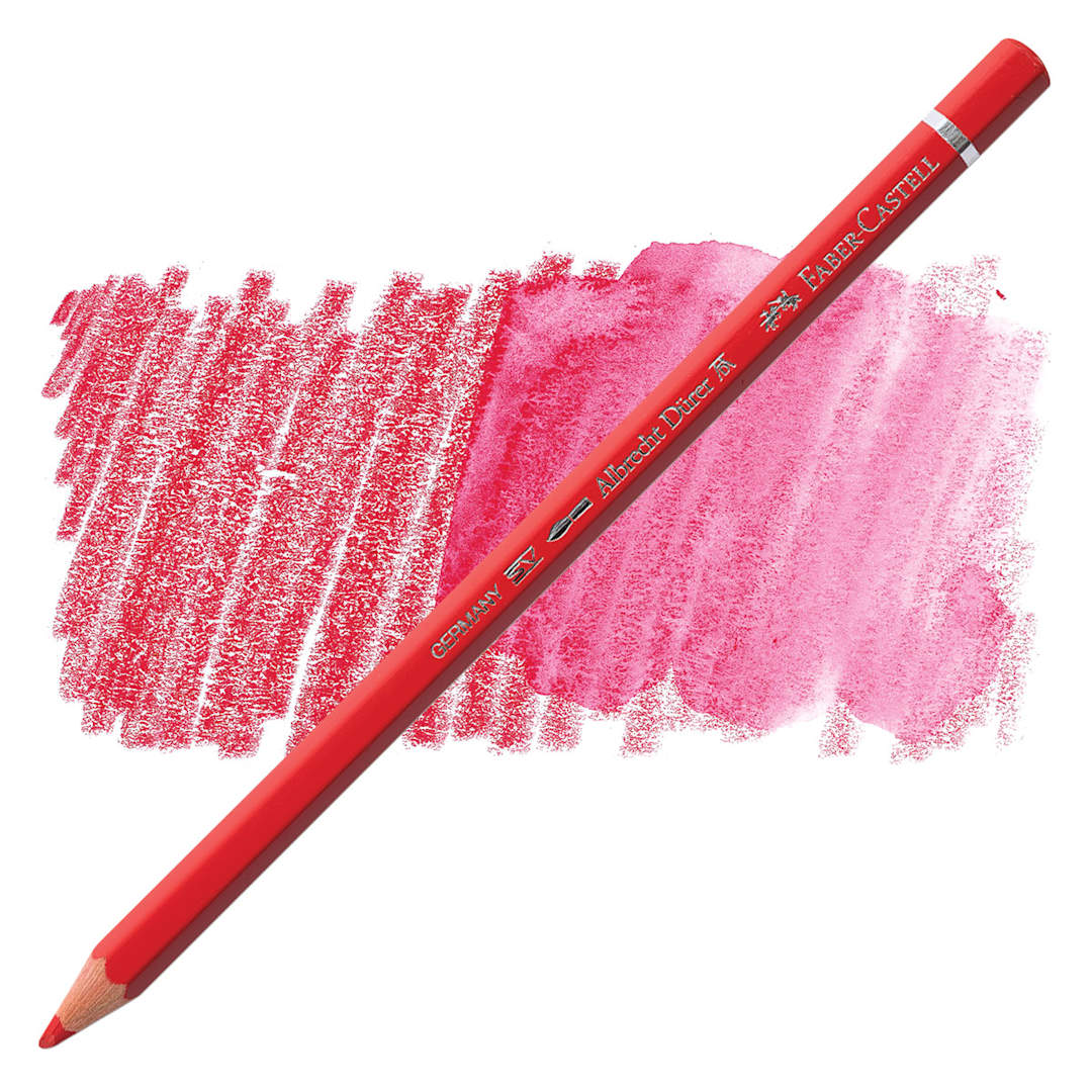 Open in modal - Faber-Castell Albrecht Durer Watercolor Pencil - Pale Geranium Lake pencil and swatch