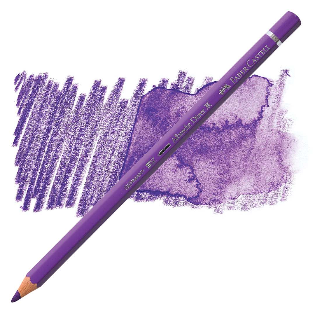 Open in modal - Faber-Castell Albrecht Durer Watercolor Pencil - Violet pencil and swatch