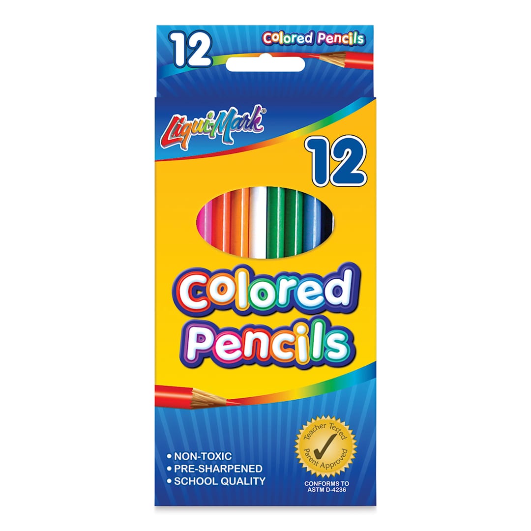 Open in modal - Liqui-Mark Colored Pencils - Front of package of Set of 12
