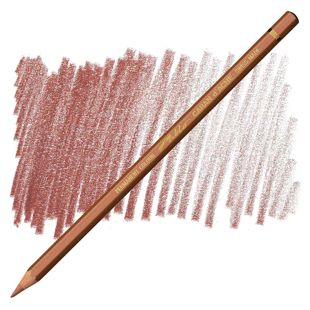 Open in modal - Caran d'Ache Pablo Colored Pencil - Bronze pencil and swatch