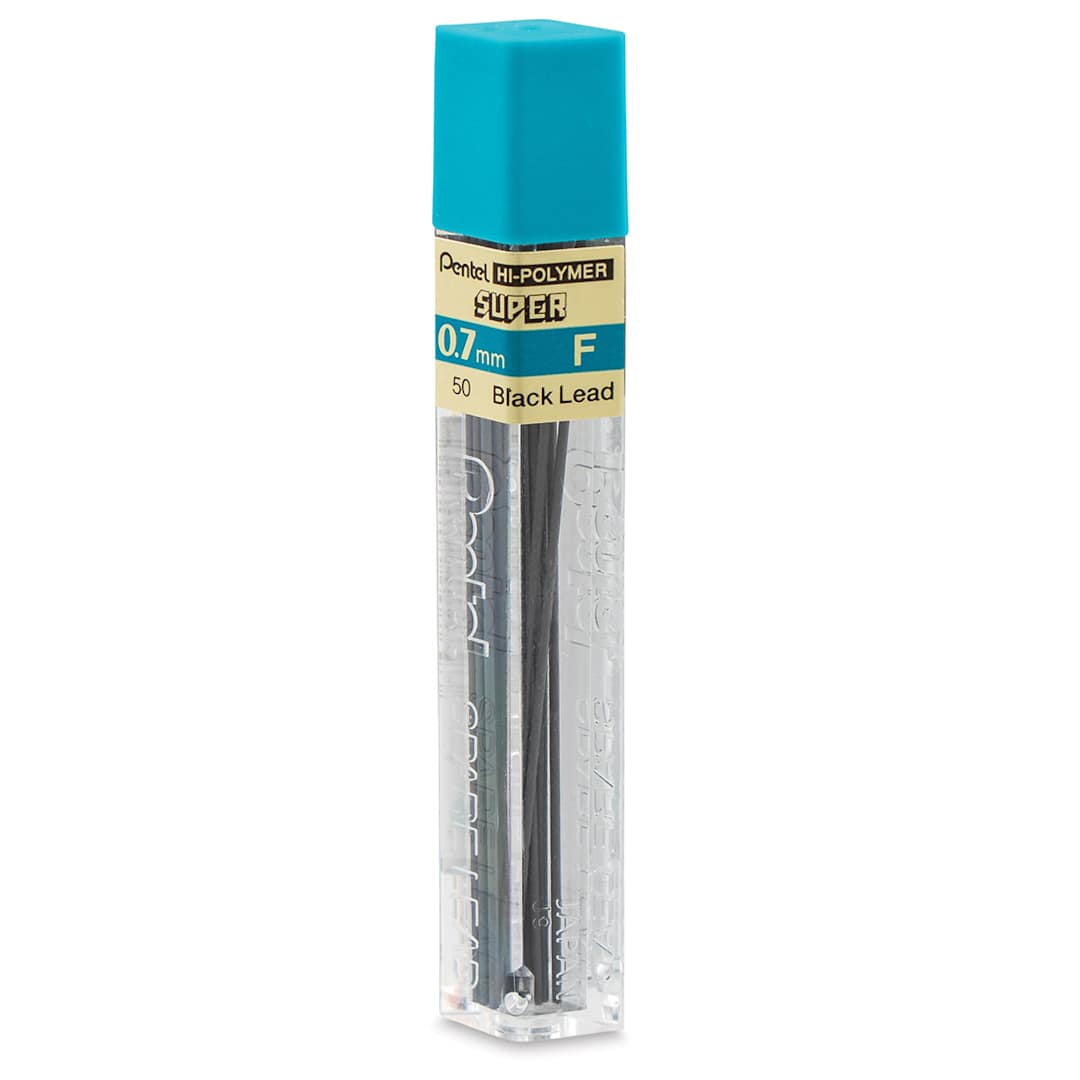 Open in modal - Pentel Hi-Polymer Lead Refills - 0.7 mm, Black, F
