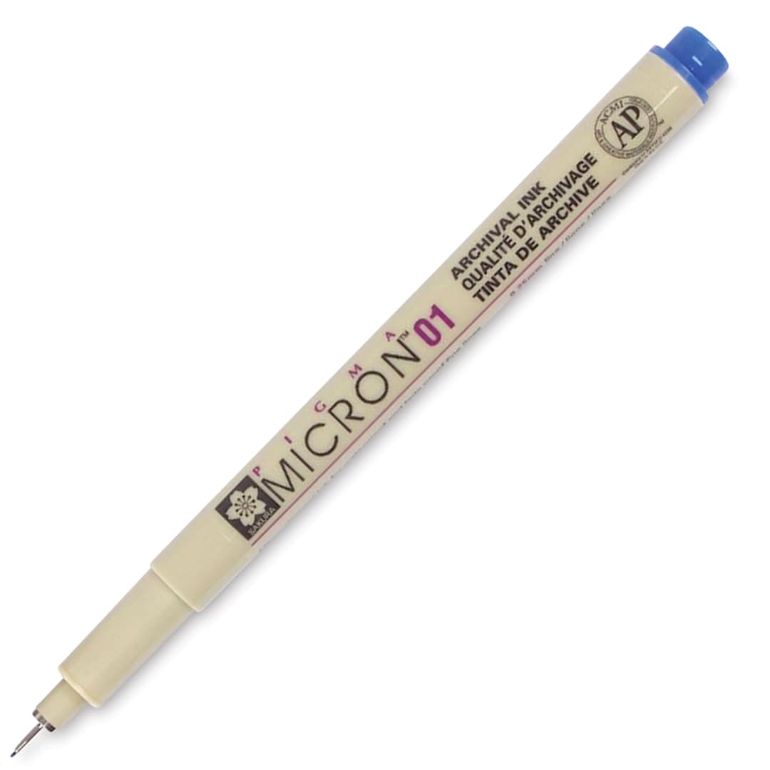 Open in modal - Sakura Pigma Micron Pen - Blue, 01