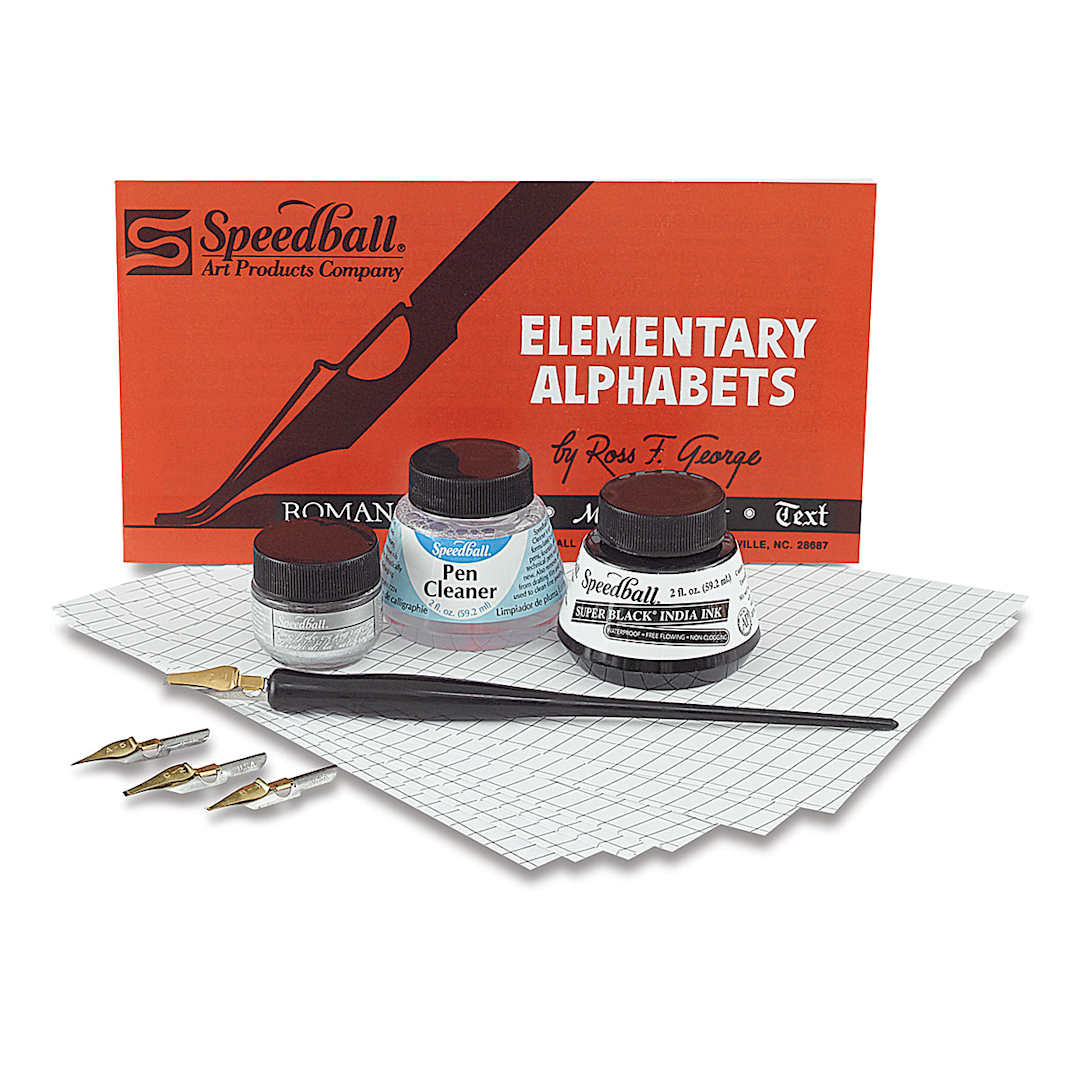 Open in modal - Super Value Calligraphy and Lettering Kit - Components of Kit shown
