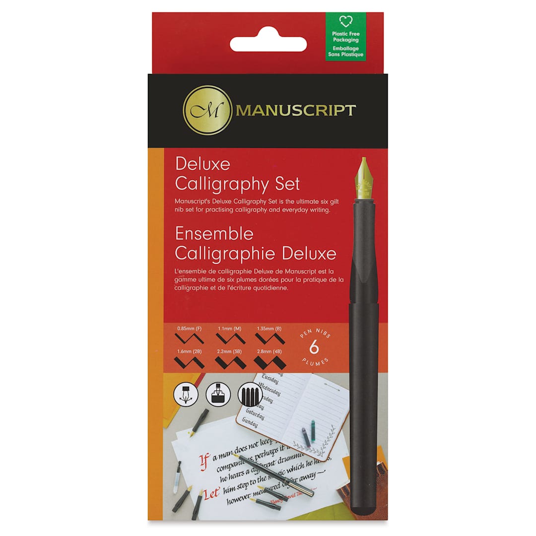 Open in modal - Manuscript Calligraphy Fountain Pen - Deluxe Set, front of the packaging